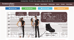 Desktop Screenshot of increasingshoes.com